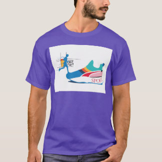 Sport Shoe with Runner Silhouette friend friends T-shirt