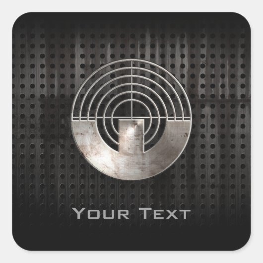 Sport Shooting; Koel Vierkante Sticker (Voorkant)