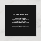 Sport Shooting Vierkante Visitekaartje (Achterkant)