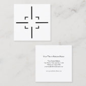 Sport Shooting Vierkante Visitekaartje (Voorkant / Achterkant)