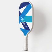 Sport Signature Diagonal Blue Striped Pickleball Paddle (Links)