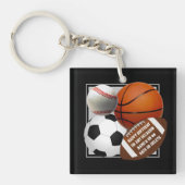 Sport Sleutelhangers. Football, Basketball, Baseba Sleutelhanger (Voorkant)