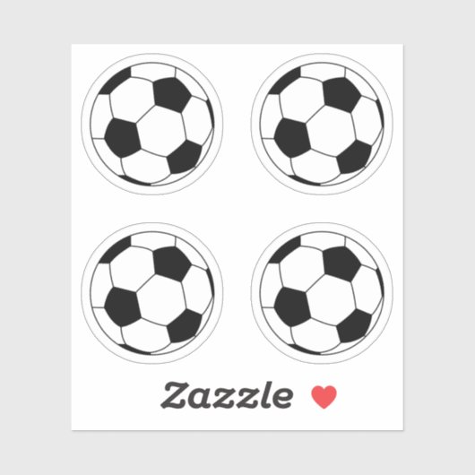 Sport Spccer 4 pcs Ball Sticker (Vel)