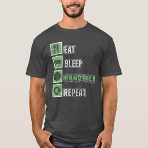 Sport Speler Doel Beach Handbal familie vrienden T-shirt
