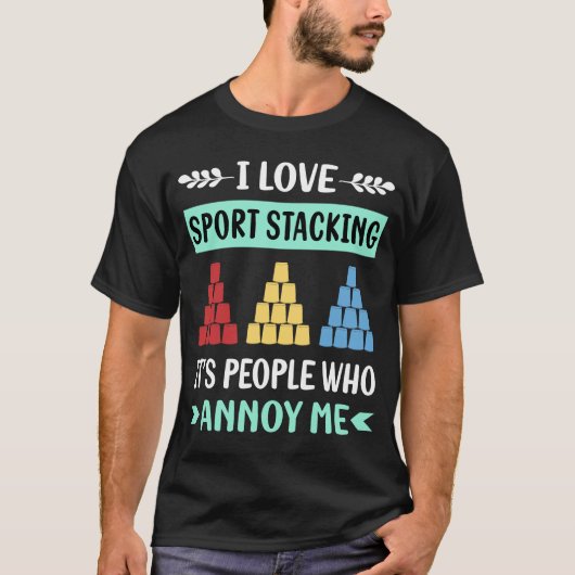Sport Stacking Cup Stacking Snelheid Stacking Cups T-shirt (Voorkant)