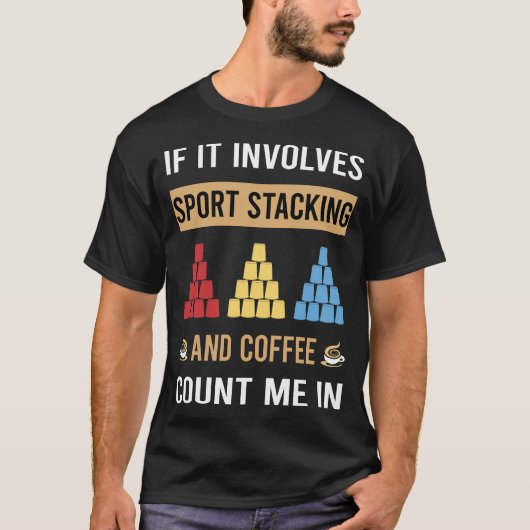 Sport Stapelbeker Stapelsnelheid Stapelbekers T-shirt (Voorkant)