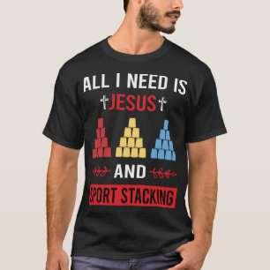 Sport Stapelbeker Stapelsnelheid Stapelbekers T-shirt