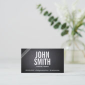 Sport Stripes Personal Trainer Donker Visitekaartj Visitekaartje (Staand voorkant)