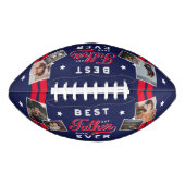 Sport Style Red & Navy Emblem Beste vader ooit fot American Football (Voorkant)