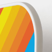 Sport Sunburst Sea Stripes with Name Pickleball Paddle (Links Detail)