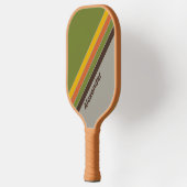 Sport Sunset Clover Striped with Name Pickleball Paddle (Links)
