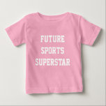 Sport Superstar aangepaste naamkleding<br><div class="desc">Verander de tekstgebieden in wat u wilt.</div>