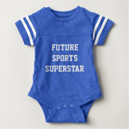 Sport Superstar aangepaste naamkleding Romper