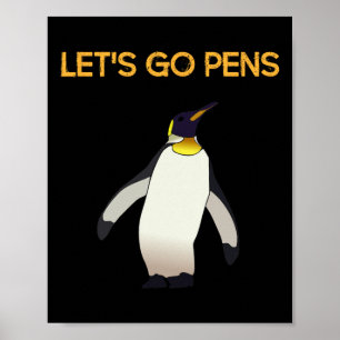 Sport T-shirt#39; s Lets Go Pens Grappige Hockey P Poster