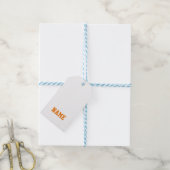 Sport Team School Kleuren NAAM Coach Modern Fun Cadeaulabel (Met Touw)