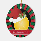 Sport Tennis-kerstkerstkerstkerstkerstkerstkerstfe Keramisch Ornament (Links)