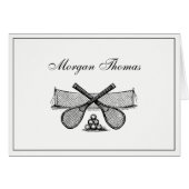 Sport Tennis Net, Crossed Racquets, Balls (Voorkant Horizontaal)