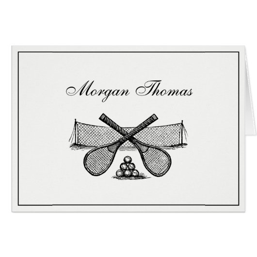 Sport  Tennis Net, Crossed Racquets, Balls (Voorkant Horizontaal)