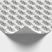 Sport  Tennis Net, Crossed Racquets, Balls Cadeaupapier (Hoek)