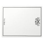 Sport Tennis Net, Crossed Racquets, Balls Notitieblok (Voorkant)