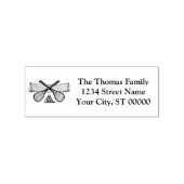 Sport  Tennis Net, Crossed Racquets, Balls Rubberstempel (Gestempeld)