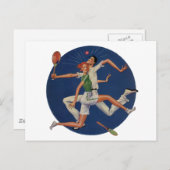  Sport, Tennis Spelt met Rackets Briefkaart (Voorkant / Achterkant)