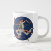  Sport, Tennis Spelt met Rackets Grote Koffiekop (Rechts)