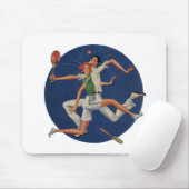  Sport, Tennis Spelt met Rackets Muismat (Met muis)