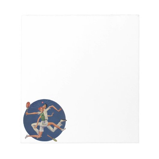  Sport, Tennis Spelt met Rackets Notitieblok (Voorkant)