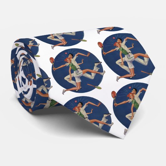  Sport, Tennis Spelt met Rackets Stropdas (Opgerold)