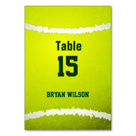 Sport Tennis thema Gepersonaliseerde tafelnummers