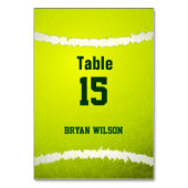 Sport Tennis thema Gepersonaliseerde tafelnummers (Achterkant)