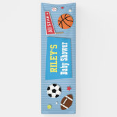 Sport Thema Baby Shower Banner (Verticaal)