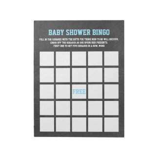 SPORT THEMA BABY SHOWER BINGO SPEL NOTITIEBLOK