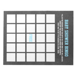 SPORT THEMA BABY SHOWER BINGO SPEL NOTITIEBLOK