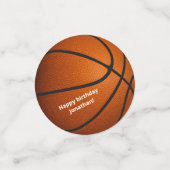 Sport thema basketbal feest confetti (Kleine voorkant)