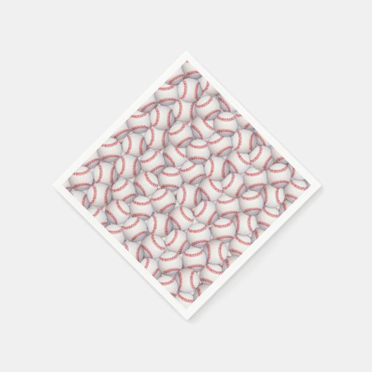 Sport thema honkbal papier servetten (Hoek)