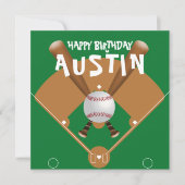 Sport Thema Honkbal Papieren Servetten Kaart (Voorkant)