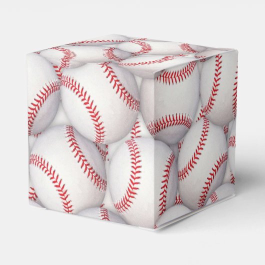 Sport Thema Honkbal Verjaardag Favoriet Dozen Bedankdoosjes (Achterkant)