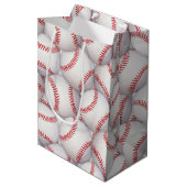 Sport Thema Honkbal Verjaardag Gift Bag Medium Cadeauzakje (Voorkant Gekanteld)