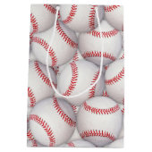 Sport Thema Honkbal Verjaardag Gift Bag Medium Cadeauzakje (Achterkant)