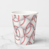 Sport Thema Honkbal Verjaardag Gift Bag Papieren Bekers (Achterkant)