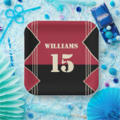 Sport Thema Papier Bord met Naam en Nummer (Feest)