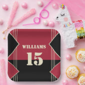 Sport Thema Papier Bord met Naam en Nummer (Feest)