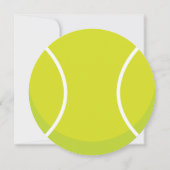 Sport Thema Tennis Ball Party Uitnodiging (Voorkant)