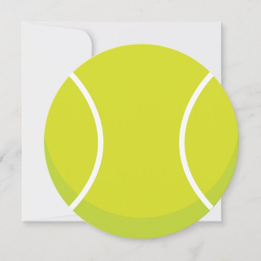 Sport Thema Tennis Ball Party Uitnodiging (Voorkant)