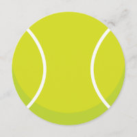 Sport Thema Tennis Ball Party Uitnodiging