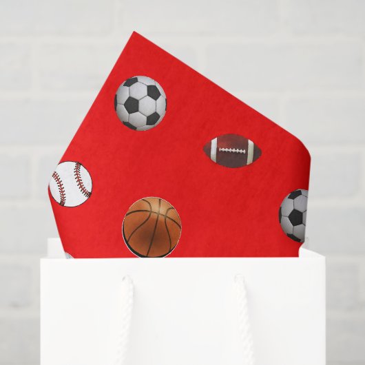 Sport Thema Tissuepapier (Cadeauzakje)