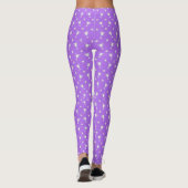 Sport thema trofee sterren symboolpatroon lila leggings (Achterkant)