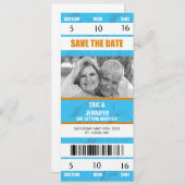 SPORT THEMA TROUWKAART/ SAVE THE DATE KAART (Voorkant / Achterkant)